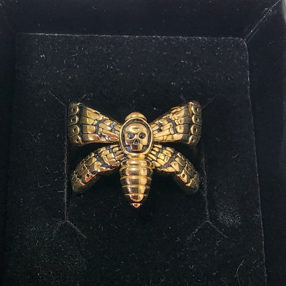 Little Rooms Clarice 18k Gold Plated Ring Size 10